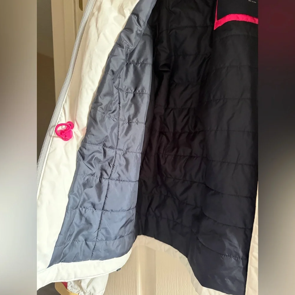 Abercrombie White Hooded Ski Jacket - Picture 4 of 11